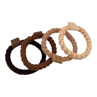 咖啡奶昔~多个装加粗耐用橡皮筋女扎头绳2025年新款简约高弹发圈