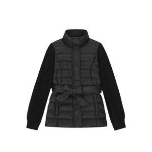 MICHAEL KORS MK 女士收腰系带立领羽绒服外套