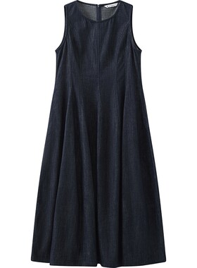 【商场同款】播26夏新品无袖牛仔连衣裙女复古裙子BDT2LD1678