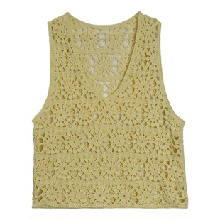 利达 NEWDADADA【花漫时光】针织马甲背心女高级感可外穿内搭上衣