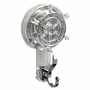 船舵旋转吸盘挂钩真空免打孔壁挂卫生间强力承重粘钩浴室厨房门后