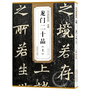 龙门二十品 北魏 上下两本 历代碑帖精粹 魏碑楷书书法毛笔字帖 附简体旁注 传世碑帖 安徽美术出版社