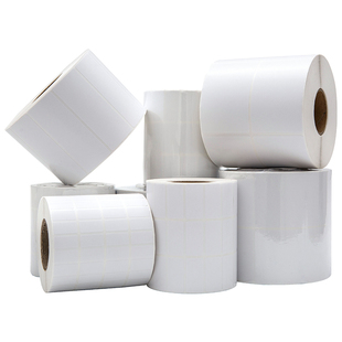 铜版纸不干胶标签 20 30 40 50 60 70 80 90 100 150铜板纸标签碳带条码服饰吊牌直播贴纸彩色手写定制