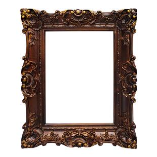 文艺复古名画客厅沙发背景墙卧室餐厅玄关挂画金色挂画含框装饰