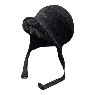 冬季双面戴护耳雷锋帽女防寒保暖