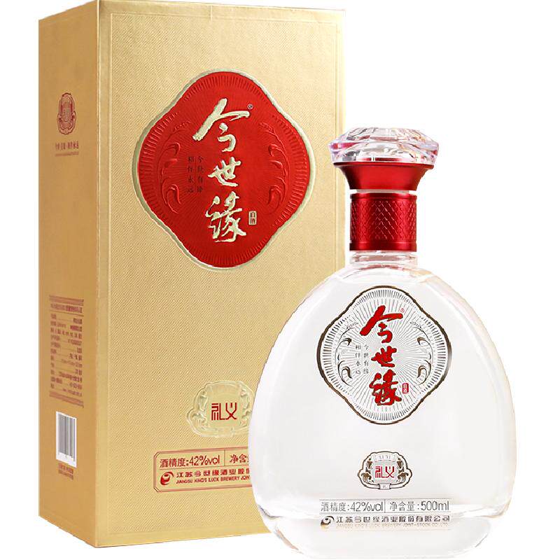 今世缘礼义42度醇厚白酒500ml
