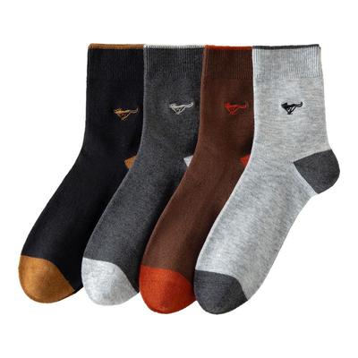 七匹狼男士袜子秋冬季加厚中筒袜中老年人爸爸男袜绵羊毛暖绒抗寒