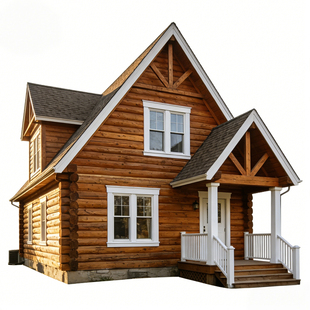 园林景观公园木屋定制木刻楞重型木屋设计组装可移动抗震防风木房