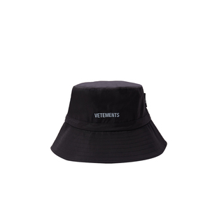 VETEMENTS盆帽子男女中性款哑光logo抽绳调节时尚渔夫帽33590203