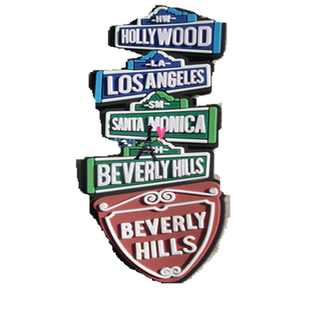 旅游纪念冰箱贴 美国 比弗利山庄 BEVERLY HILLS 洛杉矶路牌多款