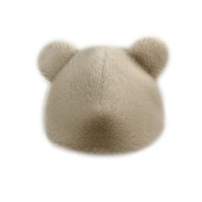 小熊帽逛街出行甜美可爱女秋冬