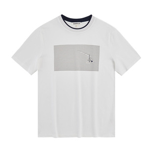 【SANHEER】高档SUPIMA棉面料 夏季百搭男士圆领短袖T恤衫 DAT880