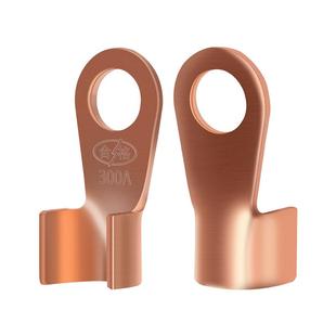 国标OT开口铜鼻子铜接头紫铜线耳接线端子16/50/100A平方电线鼻子