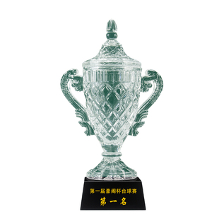 创意大号冠军团队水晶奖杯定制定做优秀员工公司比赛团队球赛颁奖