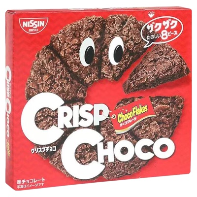 日清出前一丁可可风味草莓白巧克力味脆派44g/盒零食（代可可脂）