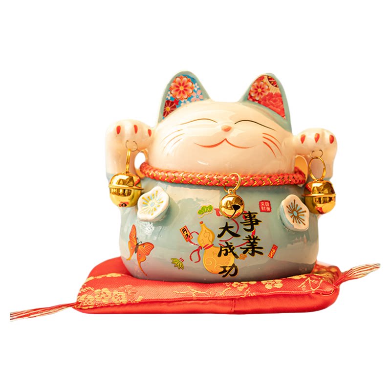 招财猫存钱罐日式创意摆件陶瓷