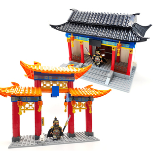 古风积木中国古代建筑清朝明朝三国小侠人仔亭子官府衙门北镇抚司