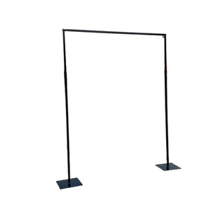 婚庆道具新款铁艺架子背景支架伸缩杆纱幔架布幔支架婚礼铁艺屏风