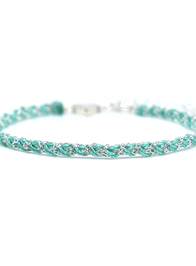 THIENESS纯银小众编织手链