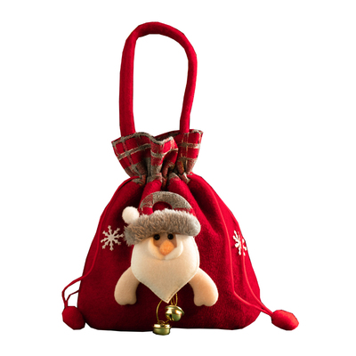 2025圣诞韩美尚绒布发光苹果袋