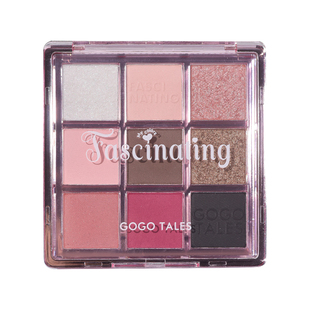 gogotales戈戈舞9色琉璃眼影盘高光修容一体盘蓝色哑光大地色烟熏