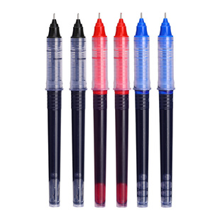 晨光直液式笔芯8011速干直液笔走珠笔中性笔水笔专用替换芯学生文具0.5黑色大容量蓝色红色针管替芯可替换笔