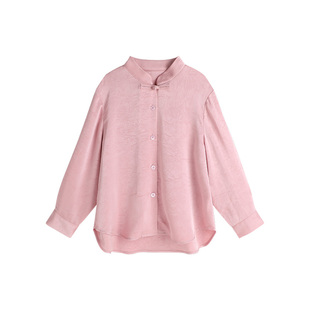 布丁哈鲁童装春装女童上衣2026新款春秋季儿童新中式国风衬衫汉服