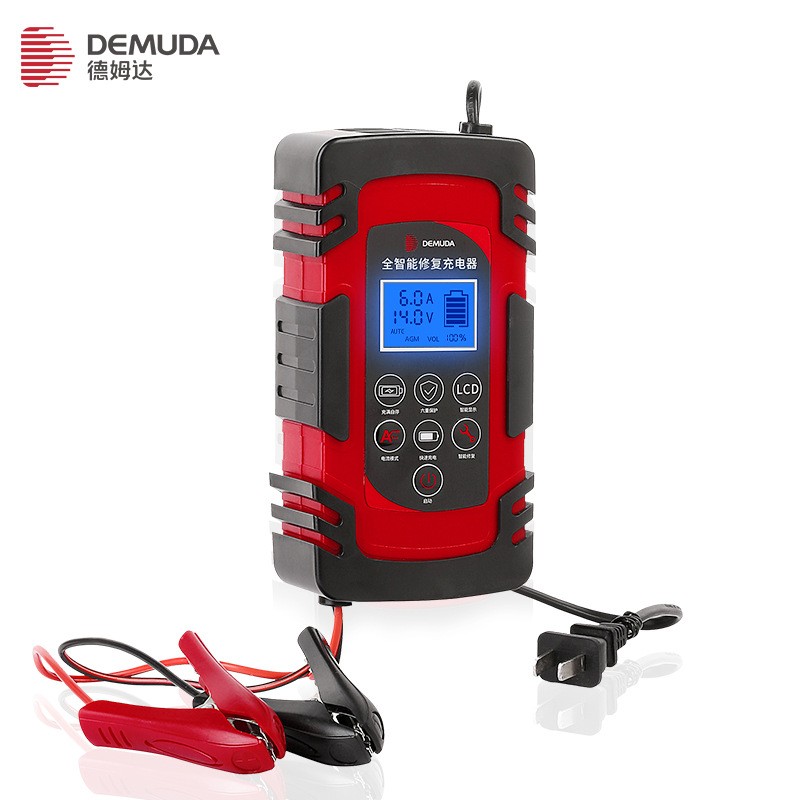 电瓶充电器汽车12v24V铅酸蓄电池智能摩托叉车厂家直供激修复