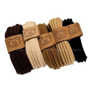 时尚可爱小熊头绳高弹力皮筋女扎头发绳新款发圈耐用丸子头饰皮套