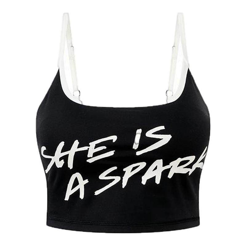 她是火花x周六野 Spark运动内衣 含胸垫收副乳裸感健身瑜伽吊带