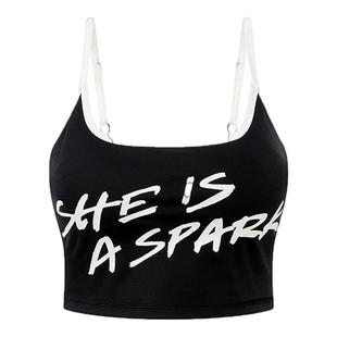 她是火花x周六野 Spark运动内衣 含胸垫收副乳裸感健身瑜伽吊带