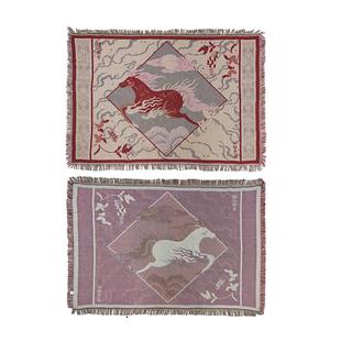 大英博物馆文创以梦为马盖毯礼盒午睡毯沙发毯子马年生日礼物女生