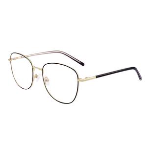 镜宴近视眼镜框架蝶形不规则酷感女拼色可配防蓝光镜片CV2025