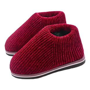 冬天穿的保暖包跟冬天棉拖鞋老式棉鞋男手工钩织编织鞋传统棉鞋冬