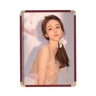 仿铜角实木相框空框加打印照片定制高级感任意尺寸冲洗相册画挂墙