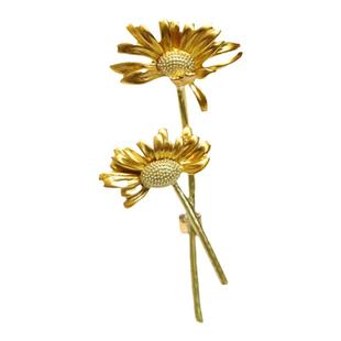 高考一举夺魁向日葵 胸针女高档旗袍配饰 别针设计感小众秋冬胸花