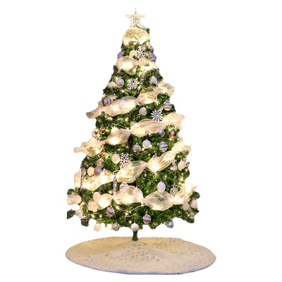 迷饰白月光圣诞树家用套餐装饰
