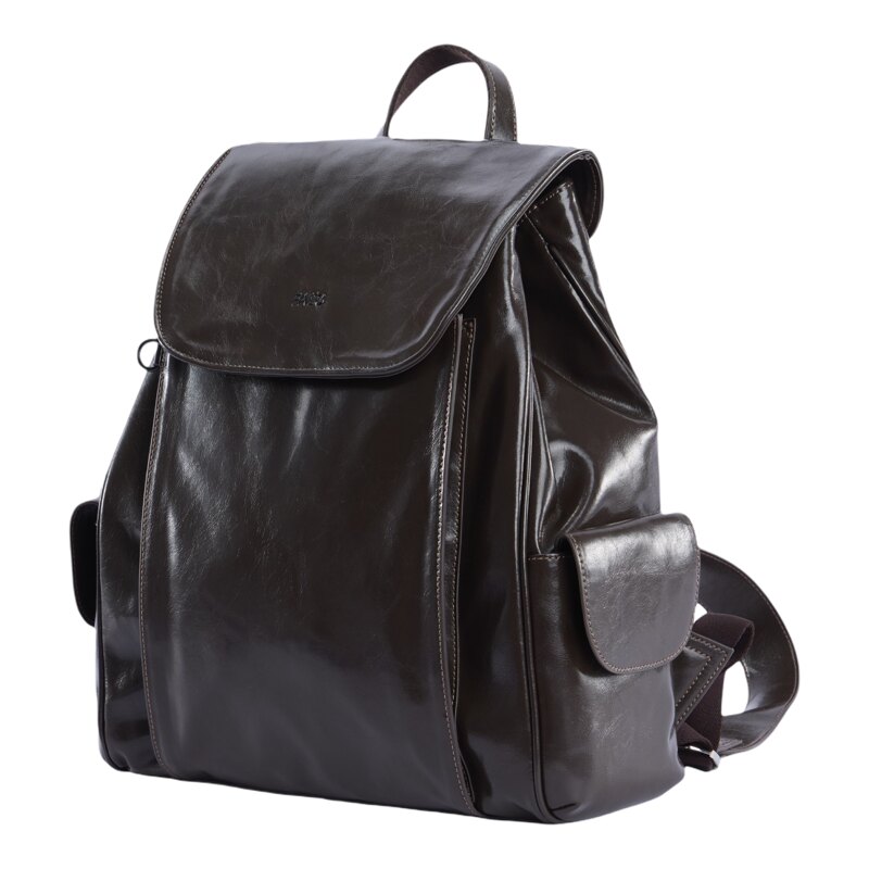 FALO植鞣皮双肩电脑背包女通勤