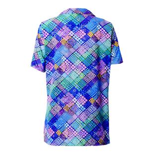 千瑶港风短袖印花衬衫女夏半袖2024新款宽松显瘦叠穿碎花衬衣外套