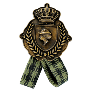 欧美复古皇冠女皇塑像徽章胸针伟大的夫人别针防走光气质西装配饰