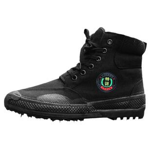 正品解放鞋男女冬季加绒加厚棉鞋工地耐磨劳保鞋帆布黄胶鞋军训鞋