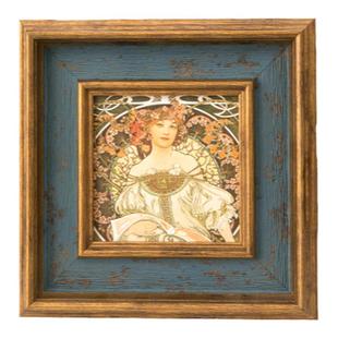 美式复古5寸6寸7寸8寸10寸A3A4油画装裱画框挂墙相框摆台加洗照片