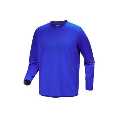 加拿大直邮始祖鸟CORMAC LOGO男士吸湿速干长袖圆领T恤