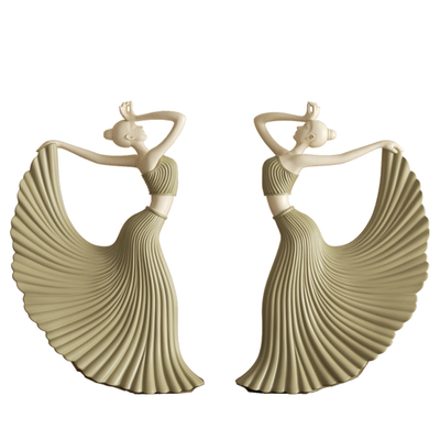 孔雀舞女艺术人物摆件高级感小众