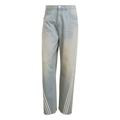 复古牛仔运动裤扭扭裤男新款adidas Originals阿迪达斯三叶草官方