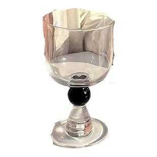 臻皿高颜值高脚香槟杯女玻璃水杯艺术感中古气泡杯萄葡红酒杯水杯