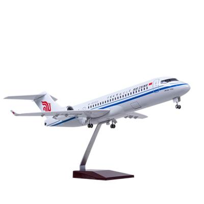 客机飞机模型国航ARJ21带轮子