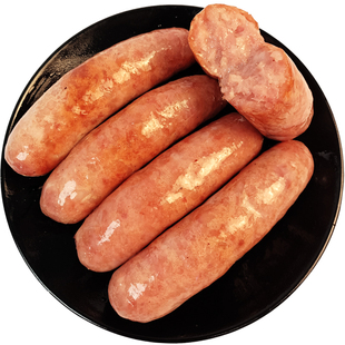 台式地道肠肉肠火山石烤肠纯地道肉肠聚餐烧烤食材便利店5根装