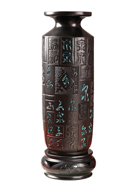 山东非遗龙山黑陶百泉瓶文创礼品