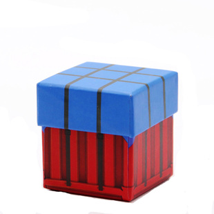 吃鸡蛋糕装饰10个装空投箱摆件大吉大利今晚吃鸡纸质盒子蛋糕摆件